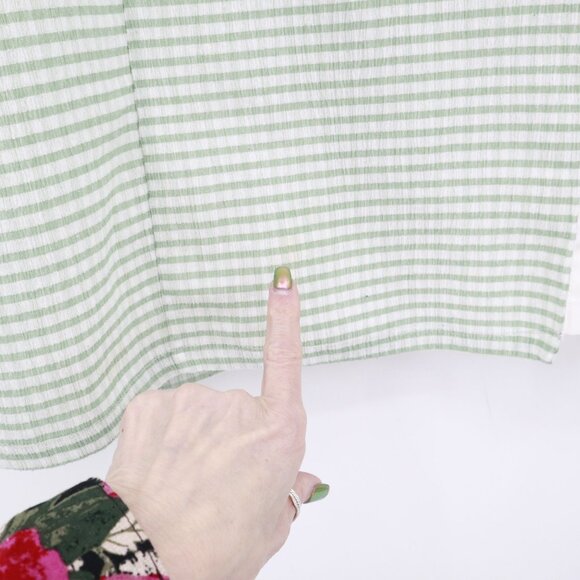 Louna Sweetheart Gingham Dress Womens L Green Coquette Cottagecore Clean‎ Girl - Picture 15 of 16